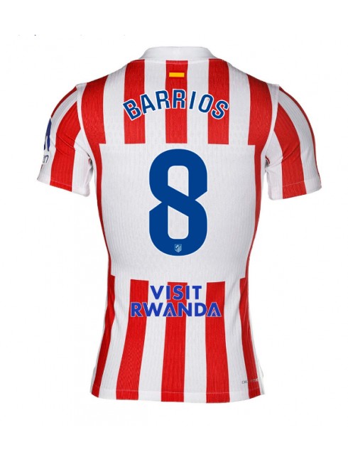 Atletico Madrid Pablo Barrios #8 Replika Hemmakläder 2025-26 Kortärmad Atletico Madrid Pablo Barrios #8 Replika Hemmakläder 2025-26 Kortärmad